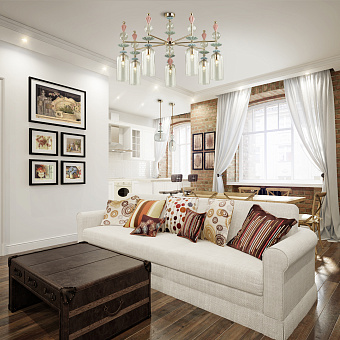 Люстра потолочная Odeon CLASSIC 4855/7C 280Вт 7 лампочек E14