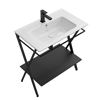 Консоль под раковину KERAMA MARAZZI Piano Next PIA.N.75.BLK чёрный матовый