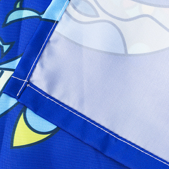 Шторка для ванной WASSERKRAFT Salm 180х180см синий