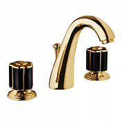 Смеситель для раковины Bongio Fleur Noir 12501OR00 золотой