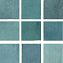 Настенная плитка WOW Mestisaje 111361 Mestizaje Zellige Decor Turques 12,5х12,5см 0,422кв.м. глянцевая
