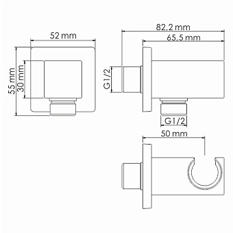Душевая система WASSERKRAFT Aisch А55201 золото