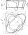 Ванна акриловая RADOMIR Филадельфия 1-01-2-0-1-042К 168х168см угловая