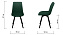 Кухонный стул поворотный AERO 45х52х87см велюр/сталь Dark Green