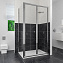 Угловое ограждение RGW Classic 040941757-011 CL-41 185х70см стекло прозрачное
