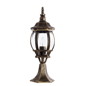 Светильник ландшафтный Arte Lamp ATLANTA A1044FN-1BN 75Вт IP23 E27 золотой/чёрный
