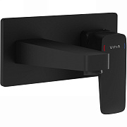 Смеситель для раковины VITRA Root Square A4273836EXP матовый чёрный