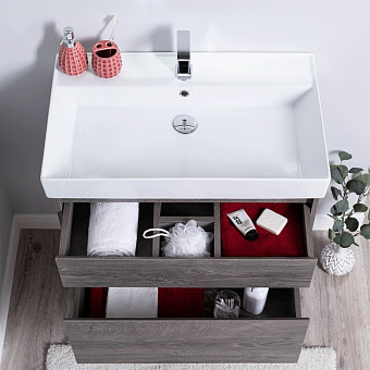 Мебель для ванной AQUANET Nova Lite 242904 серый