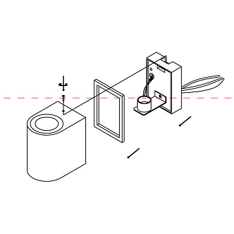 Светильник настенный Maytoni Slat O044WL-01B 10Вт GU10