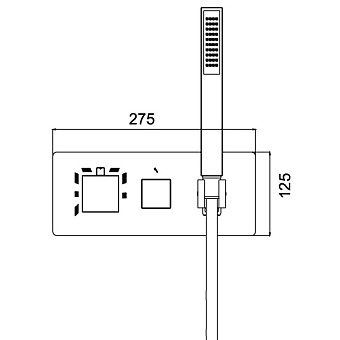 Смеситель для душа RGW Shower Panels 21140544-31 SP-44 хром