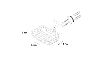 Мыльница FIXSEN METRA FX-11109 хром
