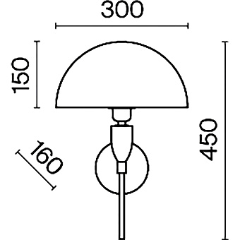 Бра Maytoni Prima Z034WL-01BS 60Вт E27
