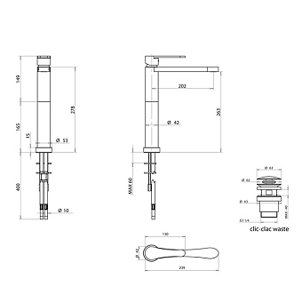 Смеситель для раковины Bongio O'Clock Green 14532ORGR золотой