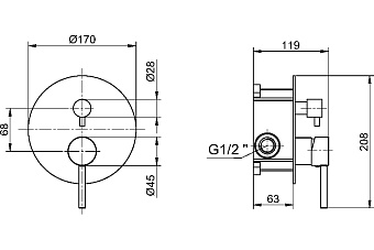 Душевая система Maxonor SUPERIOR PL7187-8 белый
