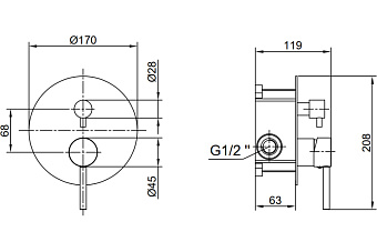 Душевая система Maxonor SUPERIOR PL7187-7 чёрный