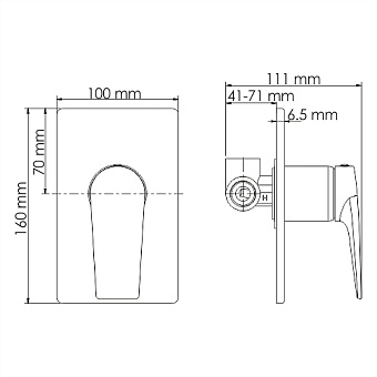 Смеситель для душа WASSERKRAFT Aisch 5551 золото
