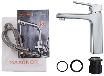 Смеситель для раковины Maxonor MN1172 хром