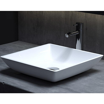 Раковина накладная SALINI CALLISTA 1101208SM S-Stone матовая 38х38см