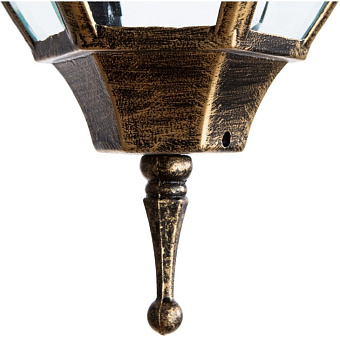 Светильник фасадный Arte Lamp PEGASUS A3152AL-1BN 60Вт IP44 E27 золотой/чёрный