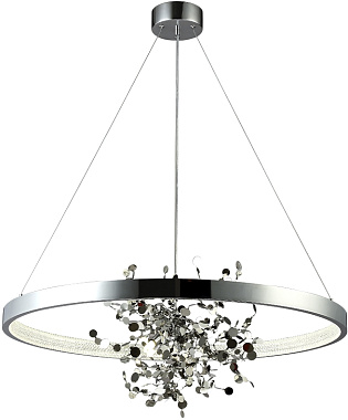 Люстра подвесная CRYSTAL LUX GARDEN GARDEN SPLED+4 D800 CHROME 300Вт 5 лампочек G9/LED