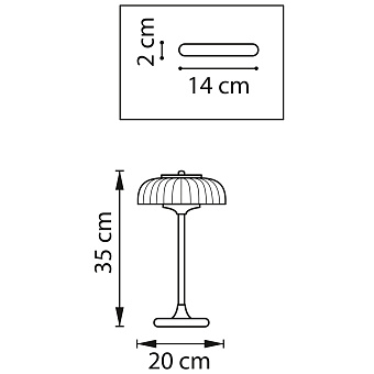 Настольная лампа Lightstar Acrile 738973 72Вт LED