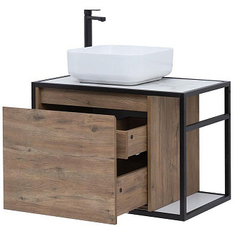 Тумба под раковину подвесная AQUANET Nova Lite Loft 261658 44х75х51,8см