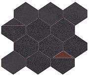 Керамическая мозаика Atlas Concord Италия Blaze 9BNI Iron Mosaico Nest 29,4х25,8см 0,455кв.м.