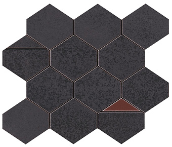 Керамическая мозаика Atlas Concord Италия Blaze 9BNI Iron Mosaico Nest 29,4х25,8см 0,455кв.м.