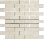 Керамическая мозаика Atlas Concord Италия Boost 9BMW White Minibrick 30,5х30,5см 0,558кв.м.