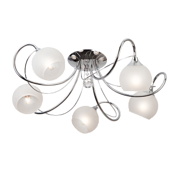 Люстра потолочная Eurosvet Costa 30102/5 хром 60Вт 5 лампочек E14