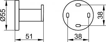 Крючок Keuco Plan 14914370000 чёрный