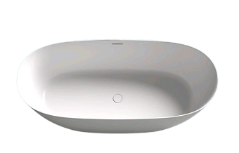 Ванна каменная SALINI SOFIA 102521MRF S-Stone матовая 165х75см отдельностоящая