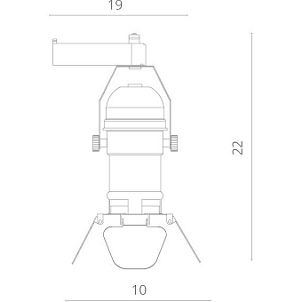 Трековый светильник Arte Lamp PETALO A5319PL-1WH 50Вт GU10 белый для однофазного трека