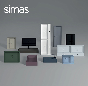 Раковина подвесная SIMAS Agile AG51 nero matt*1 51х46см
