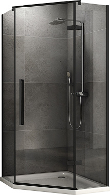Угловое ограждение Abber Ewiges Wasser AG05090B 195х90см стекло прозрачное