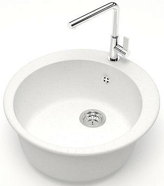 Мойка кухонная Azario Vital CS00078343 50,7х50,7см белый