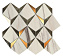 Керамическая мозаика Atlas Concord Италия Marvel Dream 9MDG Diamonds Bianco Green 35,8х32,9см 0,707кв.м.