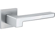 Дверная ручка нажимная Code Deco Slim H-30120-A-CRS/W белый/хром
