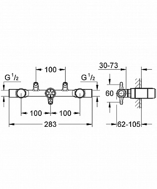 Внутренняя часть смесителя GROHE 32706000