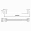 Полотенцедержатель WASSERKRAFT Lippe K-6500 K-6591 хром 36,5см