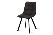 Кухонный стул AERO 45х52х87см сталь/экозамша Basalt