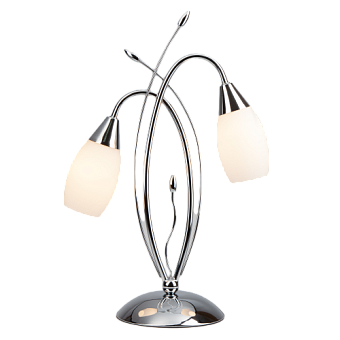 Настольная лампа Eurosvet Ginevra 22080/2T хром 40Вт E14