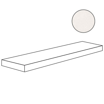 Плитка для ступеней ABK Crossroad Chalk PF60001222 Ang.Top Sx White Ret 120х32см 0,384кв.м. матовая/противоскользящая