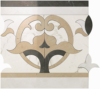 Декор Atlas Concord Италия Marvel AVW5 Elegance Fascia Cold 60х60см 0,36кв.м.