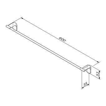 Полотенцедержатель AM-PM X-Joy A84346400 хром 60см