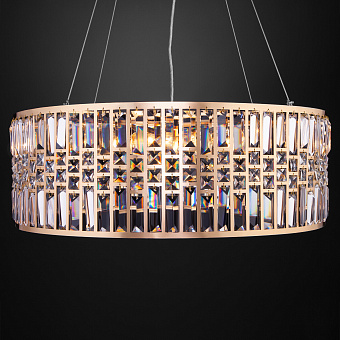 Люстра хрустальная Eurosvet Lory 10116/8 золото/прозрачный хрусталь Strotskis 60Вт 8 лампочек E14