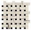 Керамическая мозаика Atlas Concord Италия Marvel Dream AOVJ Bianco Fantastico Basket Weave Matt 30,5х30,5см 0,558кв.м.