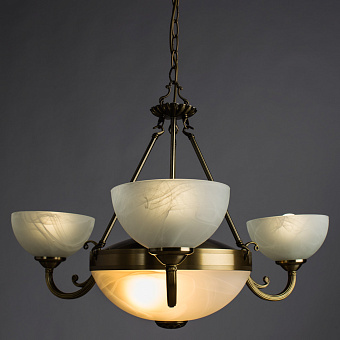 Люстра подвесная Arte Lamp WINDSOR A3777LM-3-2AB 80Вт 5 лампочек E14