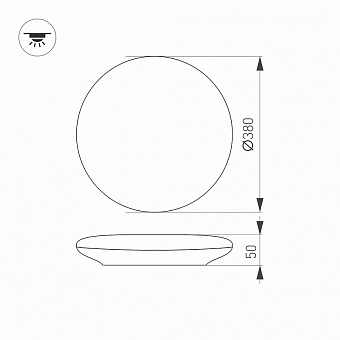 Светильник точечный накладной Arlight CL-Frisbee-Motion 030163 25Вт LED