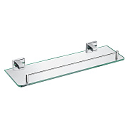Полка в ванную округлая MELANA 862 862004P 1-ярусная 15,2х45см хром